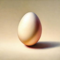 A visually stunning, high-quality coloured pencil drawing of an egg