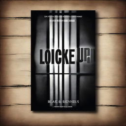 A high-quality, digital art image of a book cover for 'Locked up' by Blake Benner