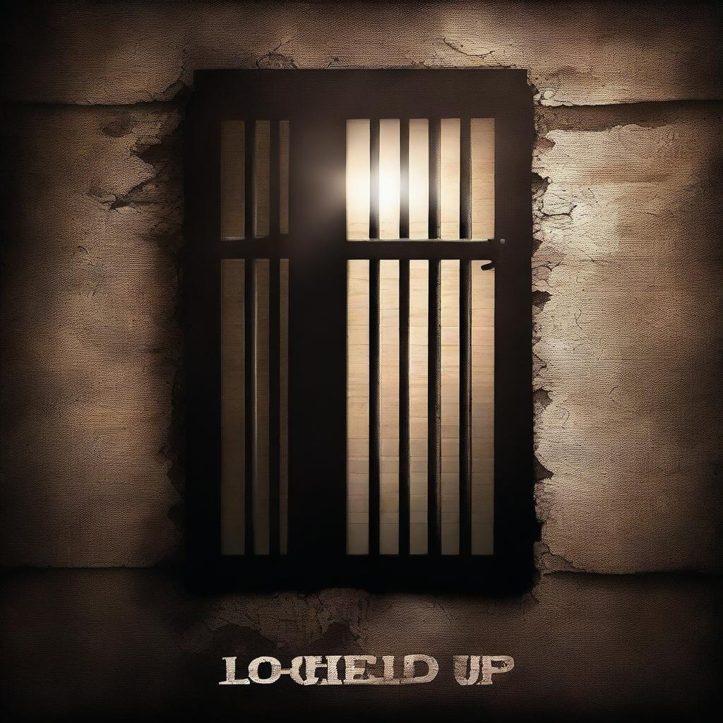 A high-quality, digital art image of a book cover for 'Locked up' by Blake Benner