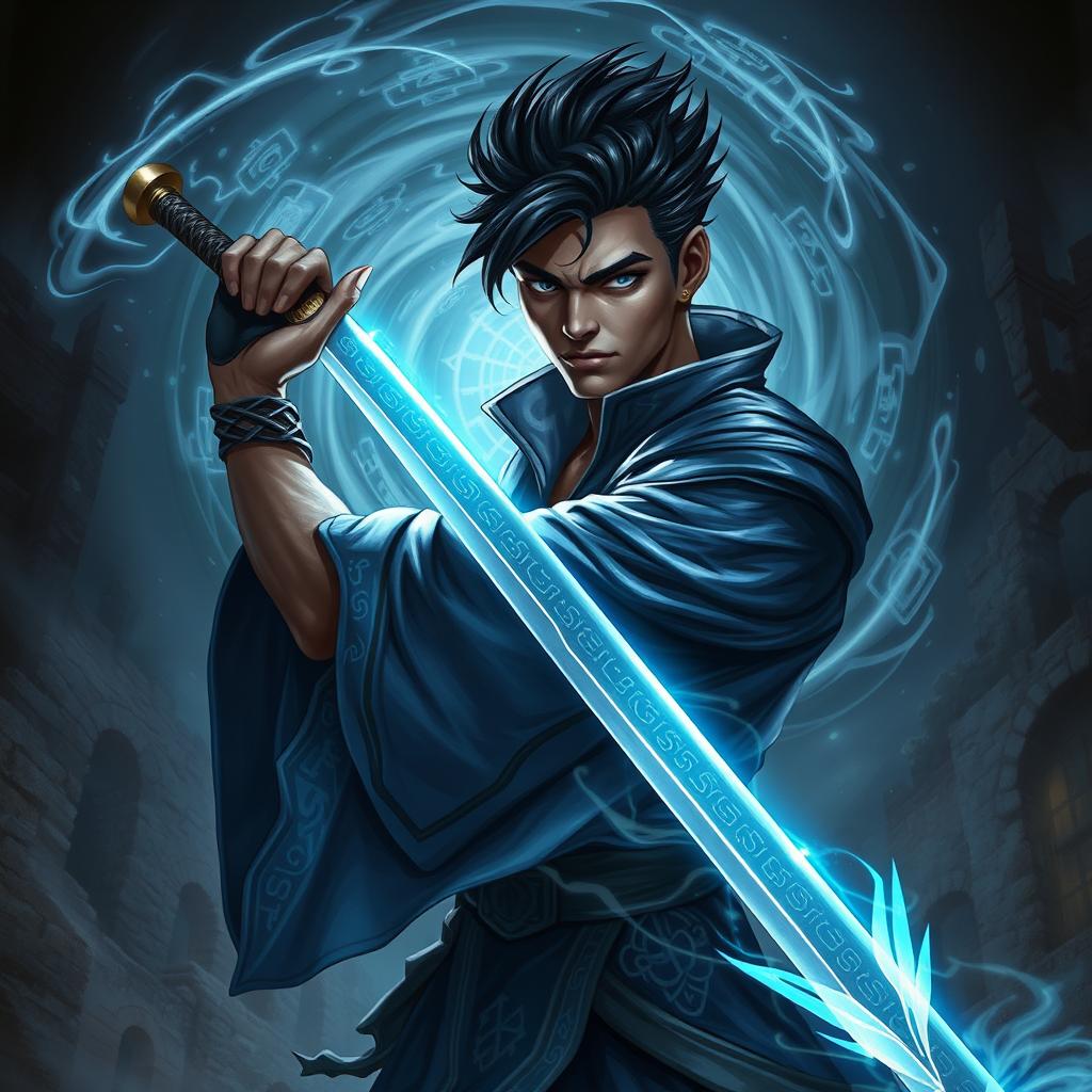 Unleash the Power: Dark Fantasy Sword Mage