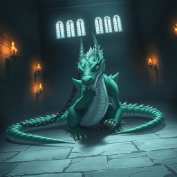 Imprisoned Majesty: The Wounded Anime Dragon