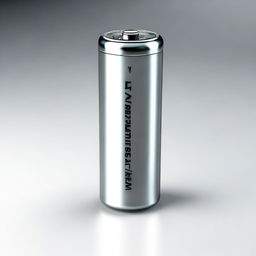 A high-resolution, realistic digital art of a standard AA battery