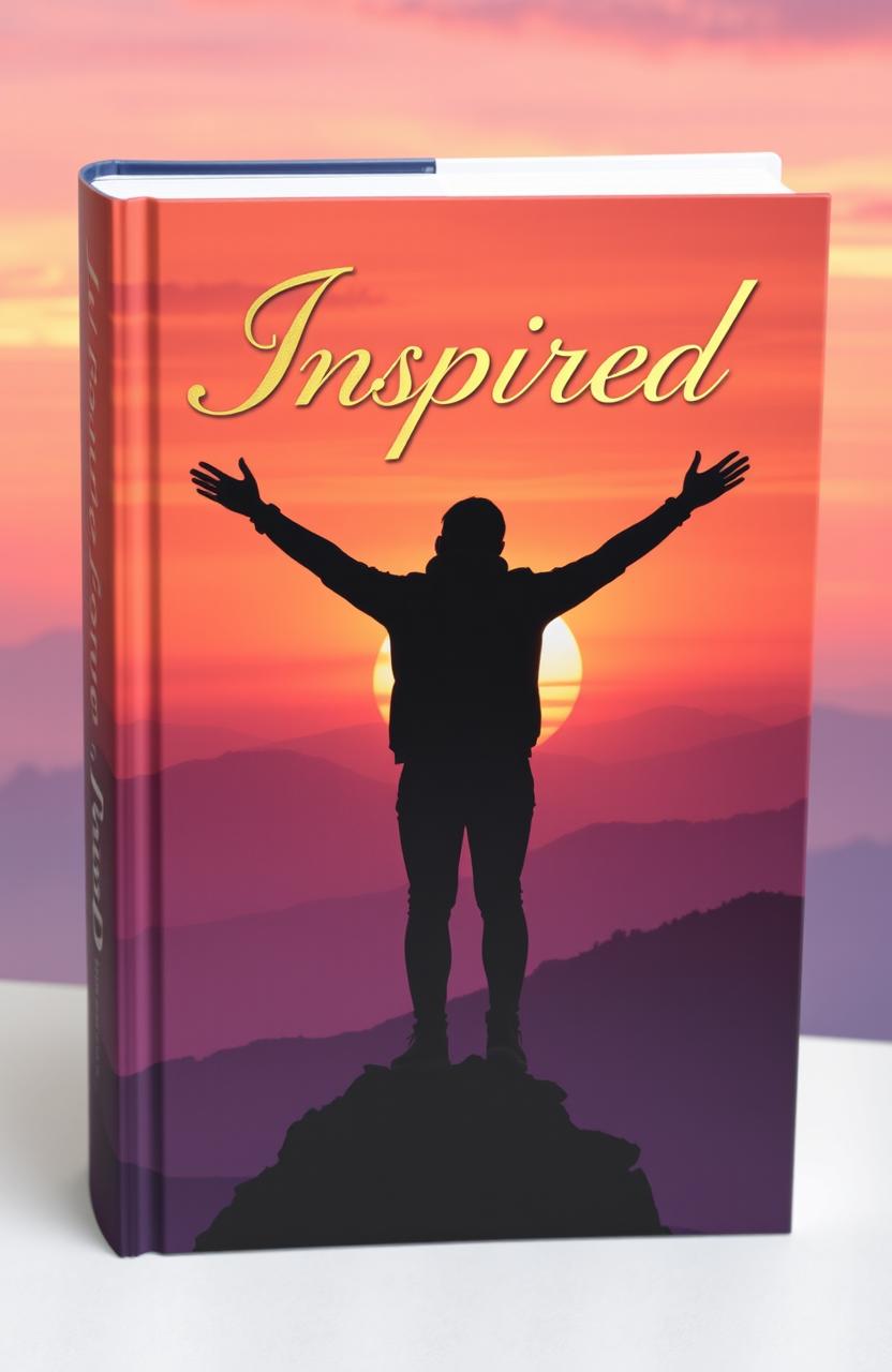 A visually stunning book cover for a novel titled 'Inspired'