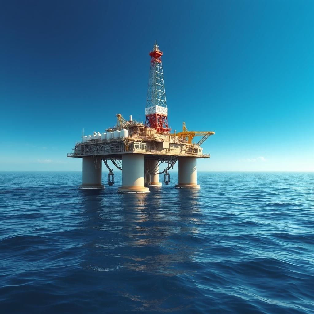 Dive into Innovation: 3D Blueprint of an Offshore Oil Rig