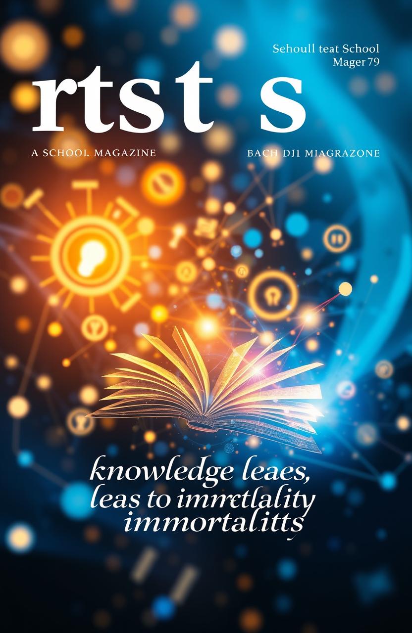 The cover of a school magazine featuring the name "rtss" prominently at the top in a bold, modern font