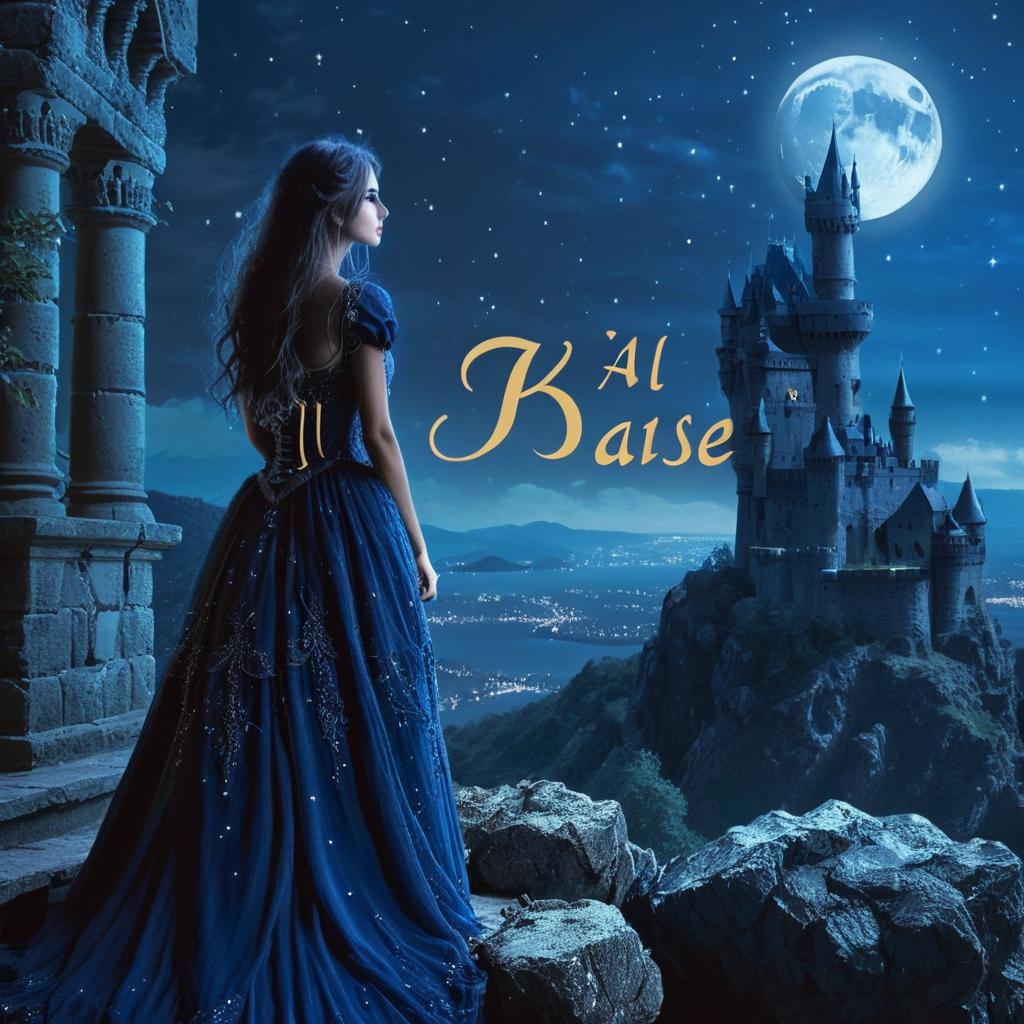 Enchanting Moonlit Princess by the Sea