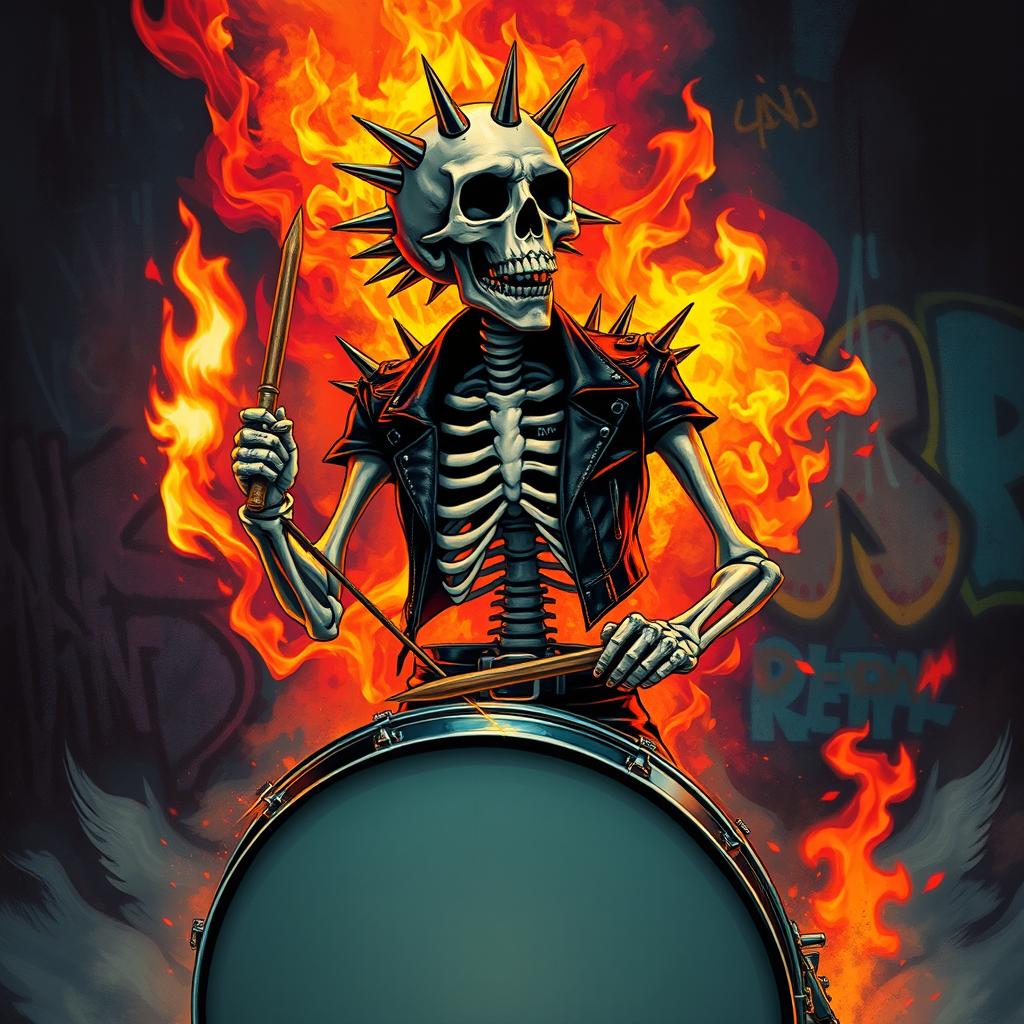 Strike a Chord: Punk Skeleton Art