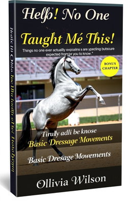 A stunning book cover featuring a graceful horse performing a dressage movement