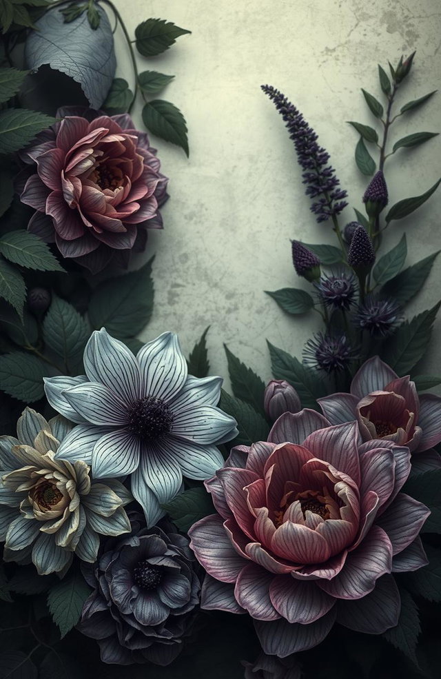 A melancholic scene inspired by the artwork of Charlotte C