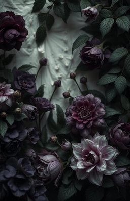A melancholic scene inspired by the artwork of Charlotte C