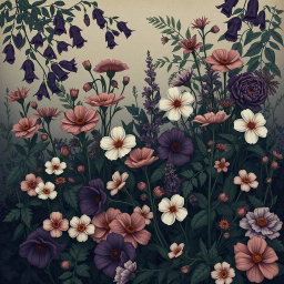 A melancholic artwork inspired by 'Hollow Thoughts' by Charlotte C