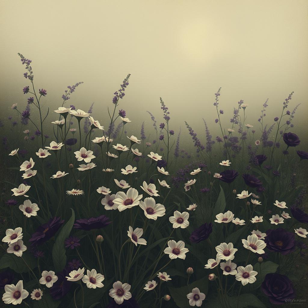 An evocative artwork inspired by 'Hollow Thoughts' by Charlotte C