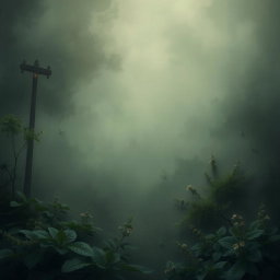 A contemplative artwork inspired by 'Hollow Thoughts' by Charlotte C