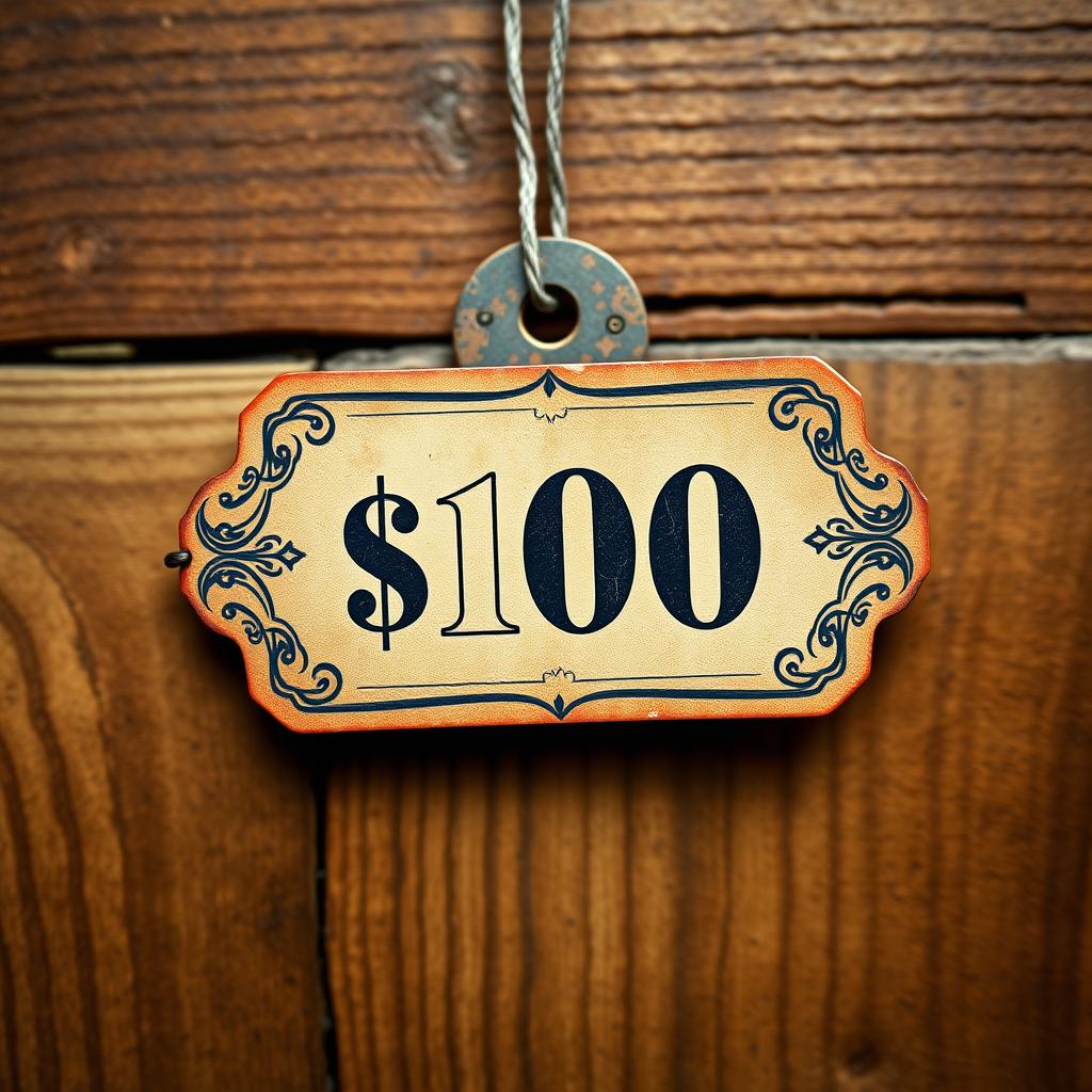 Chic Vintage Price Tag: A06