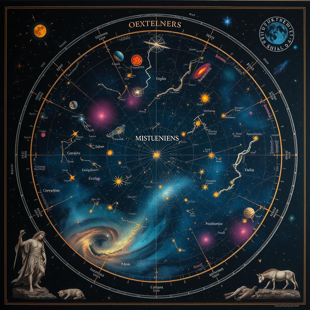 Explore the Night Sky: A Stunning Star Map