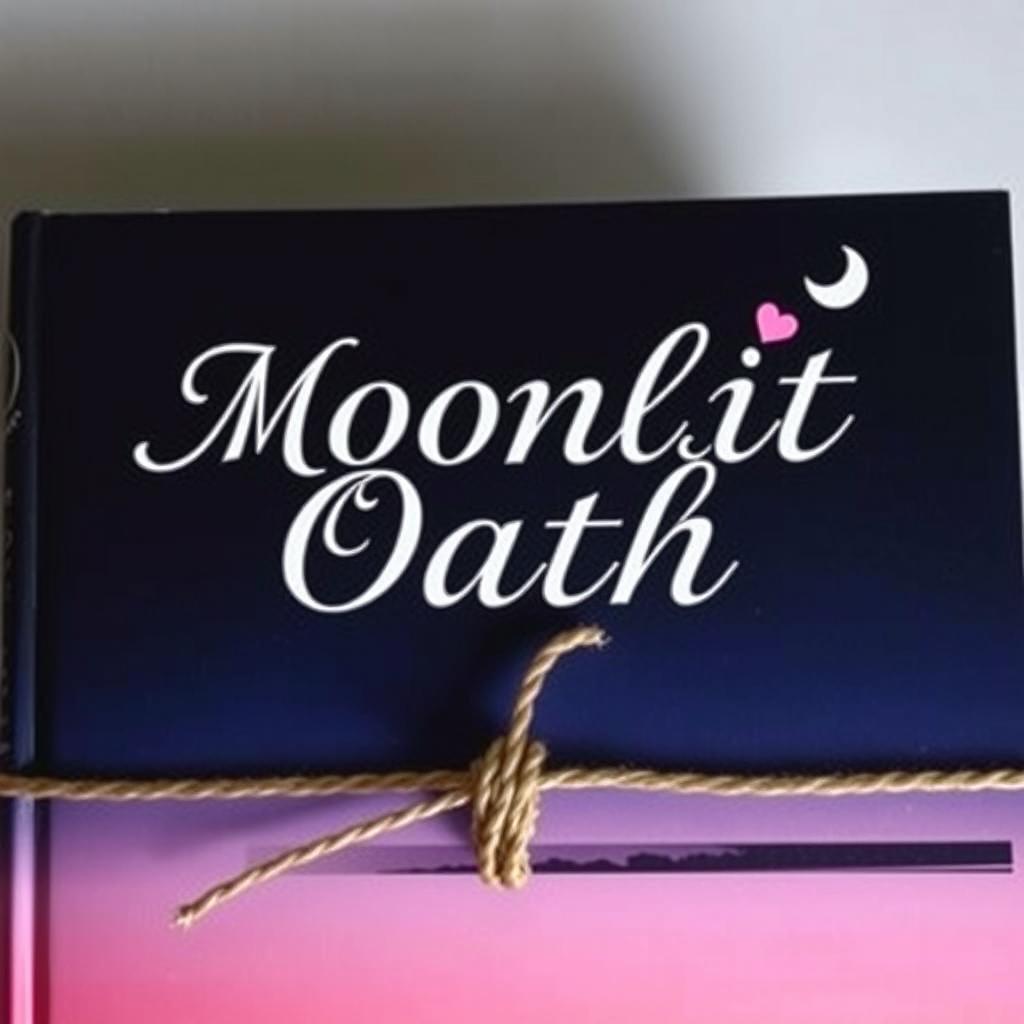 A dark-themed book featuring a beautiful gradient of deep blue and soft pink on its cover
