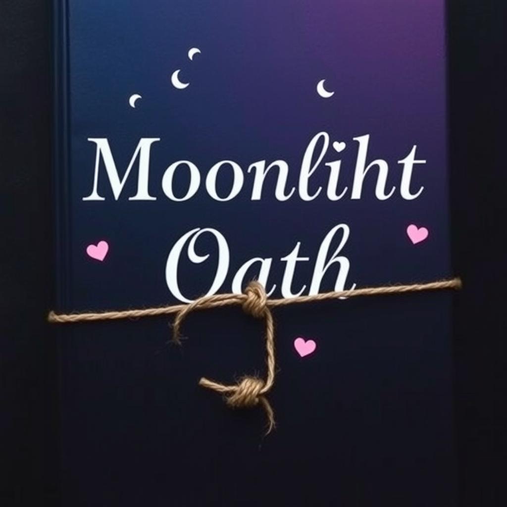A dark-themed cover of a book with a captivating gradient of deep blue transitioning to soft pink