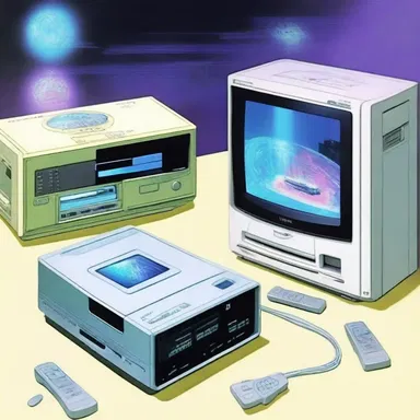 The anime series showcased a futuristic VCR that allowed characters to watch holographic videos.