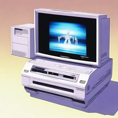 The anime series showcased a futuristic VCR that allowed characters to watch holographic videos.