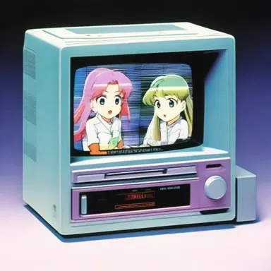 The anime series showcased a futuristic VCR that allowed characters to watch holographic videos.