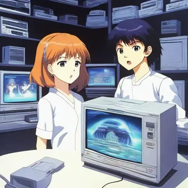 The anime series showcased a futuristic VCR that allowed characters to watch holographic videos.