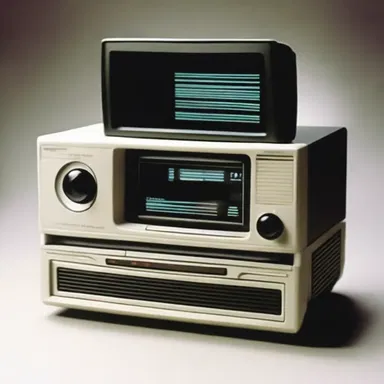 In the science fiction novel, a VCR was invented that could project memories onto a screen.
