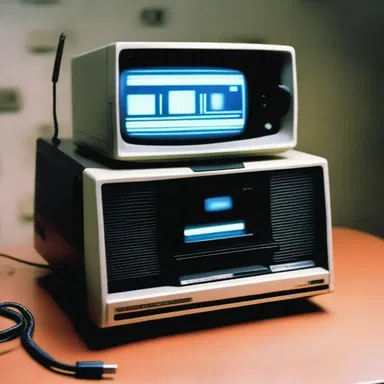 In the science fiction novel, a VCR was invented that could project memories onto a screen.