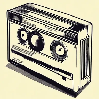 In the mystery novel, the detective found a VCR tape containing crucial evidence.