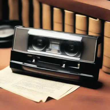 In the mystery novel, the detective found a VCR tape containing crucial evidence.