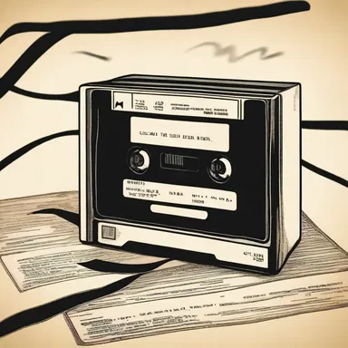 In the mystery novel, the detective found a VCR tape containing crucial evidence.