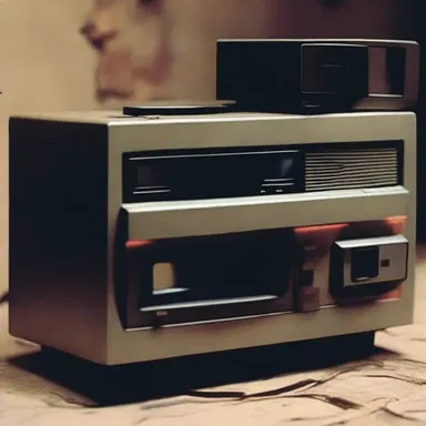 The horror movie used a VCR as a haunted object that played disturbing tapes.