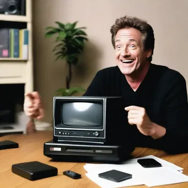 The comedian joked about VCRs, saying they were ancient artifacts compared to streaming services.