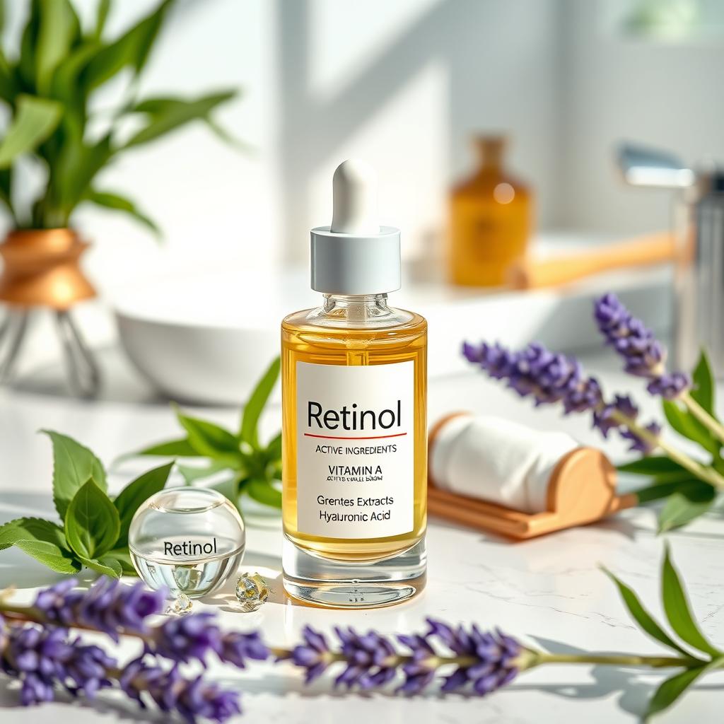 A visually engaging and informative representation of retinol