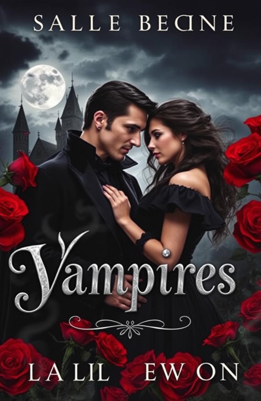 A captivating book cover that instantly conveys a tragic and romantic vampire story