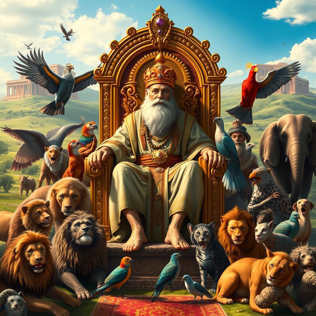 Majestic Scene of Solomon: A Regal Encounter with Nature