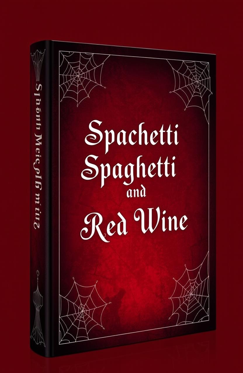 Haunting Elegance: Blood Red Book Cover Design