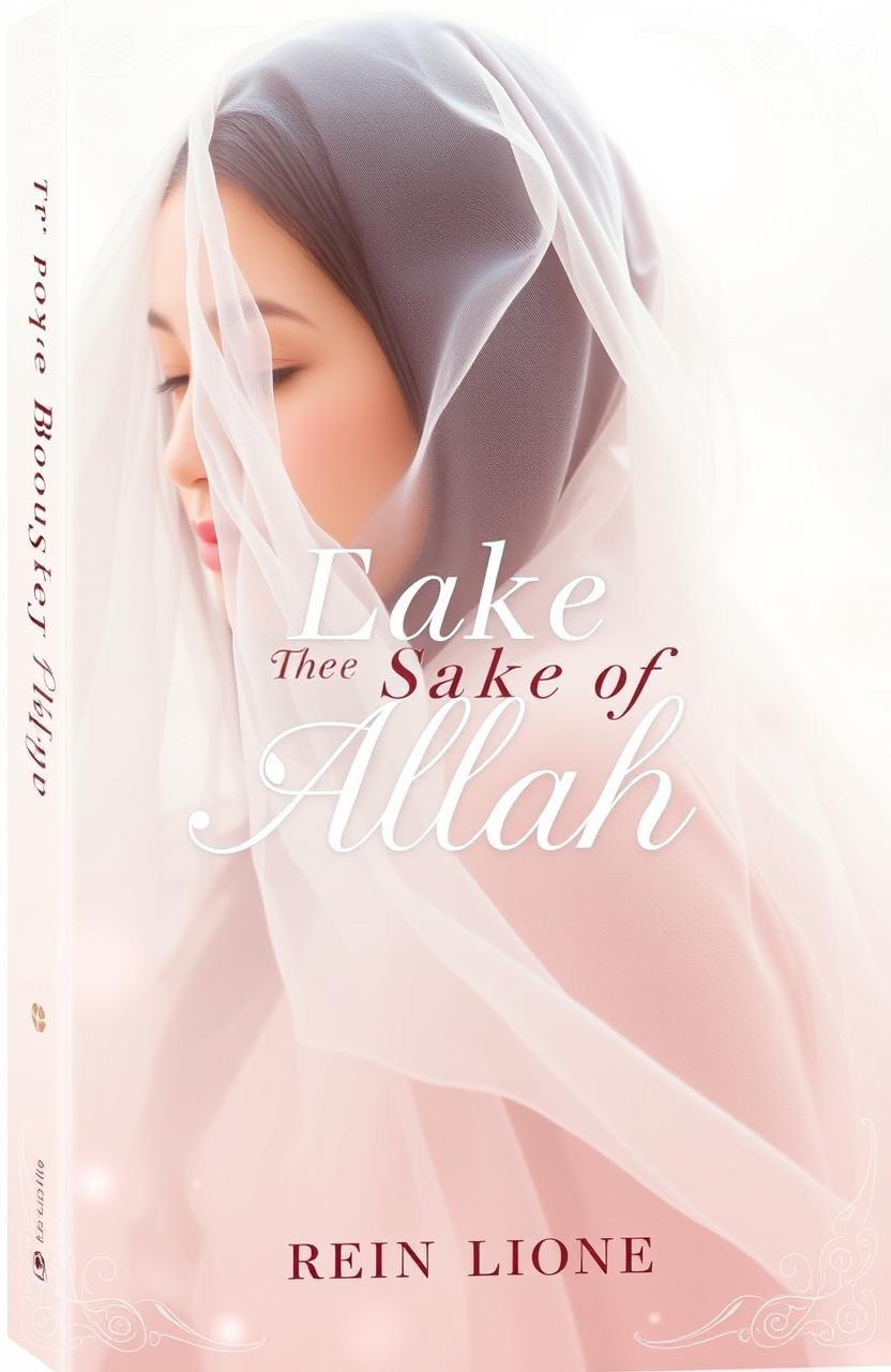 A beautiful book cover design centered around spirituality, emphasizing themes of friendship and Sufism, particularly focused on the concept of devotion to Allah