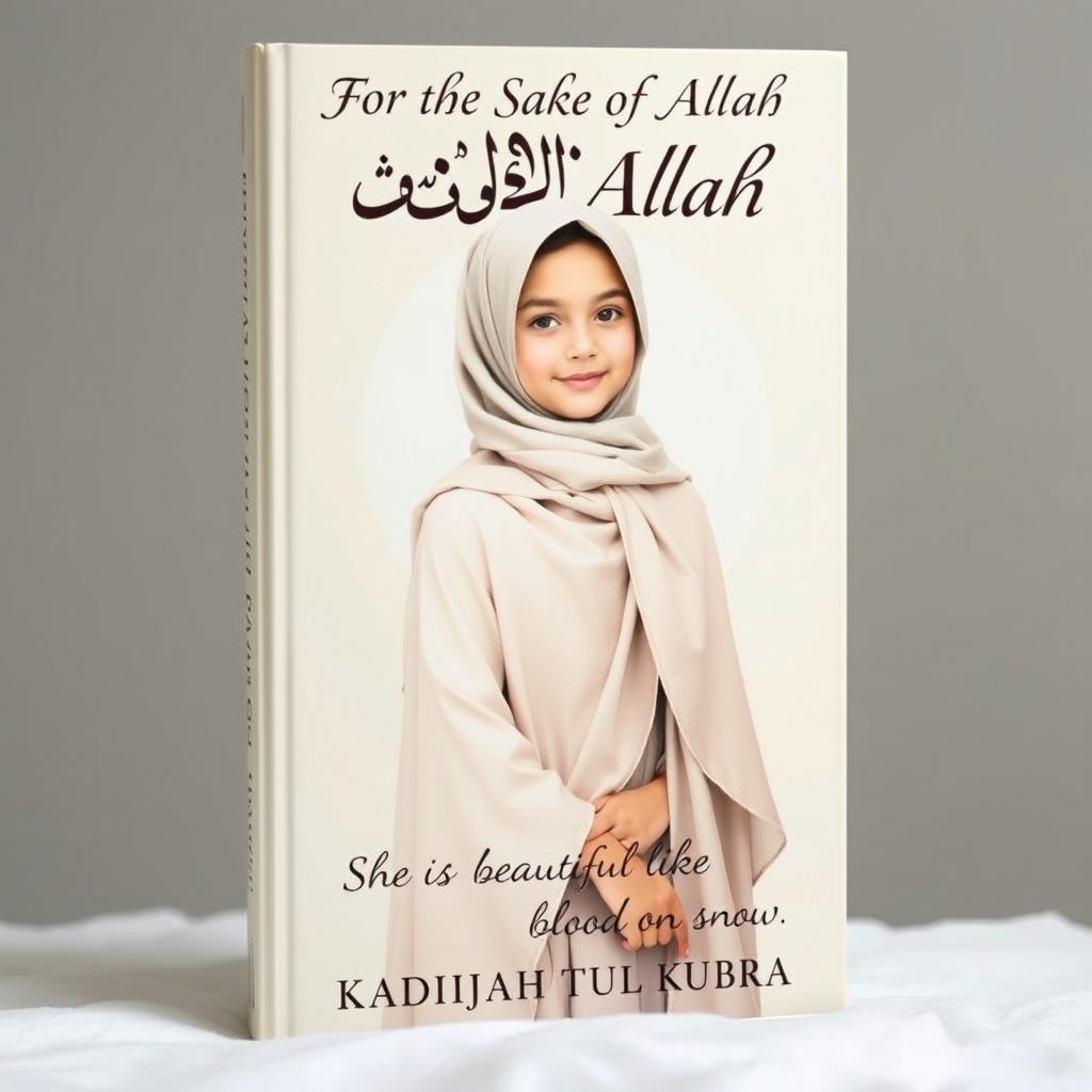 A captivating book cover featuring a girl in a hijab and abaya, embodying grace and beauty