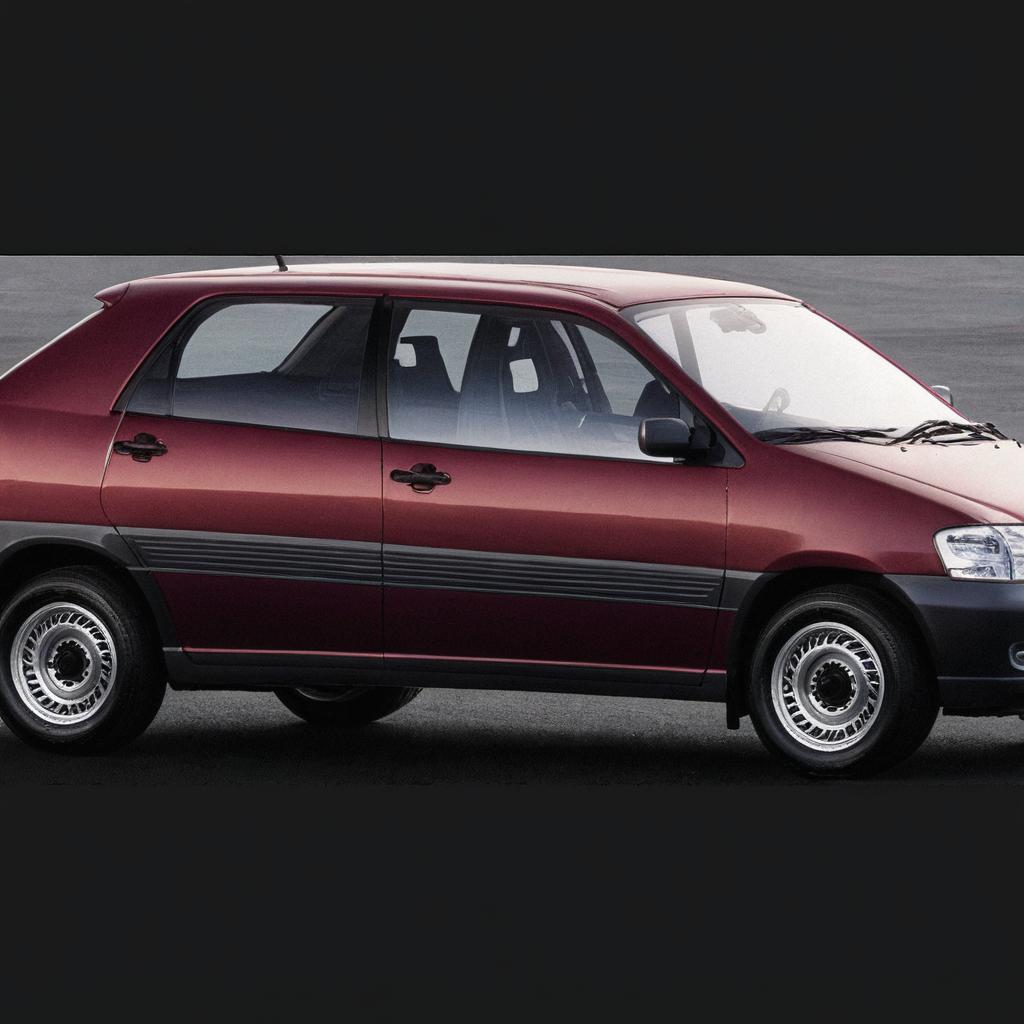 Modern Comfort: Red Sedan & Minivan in Nature