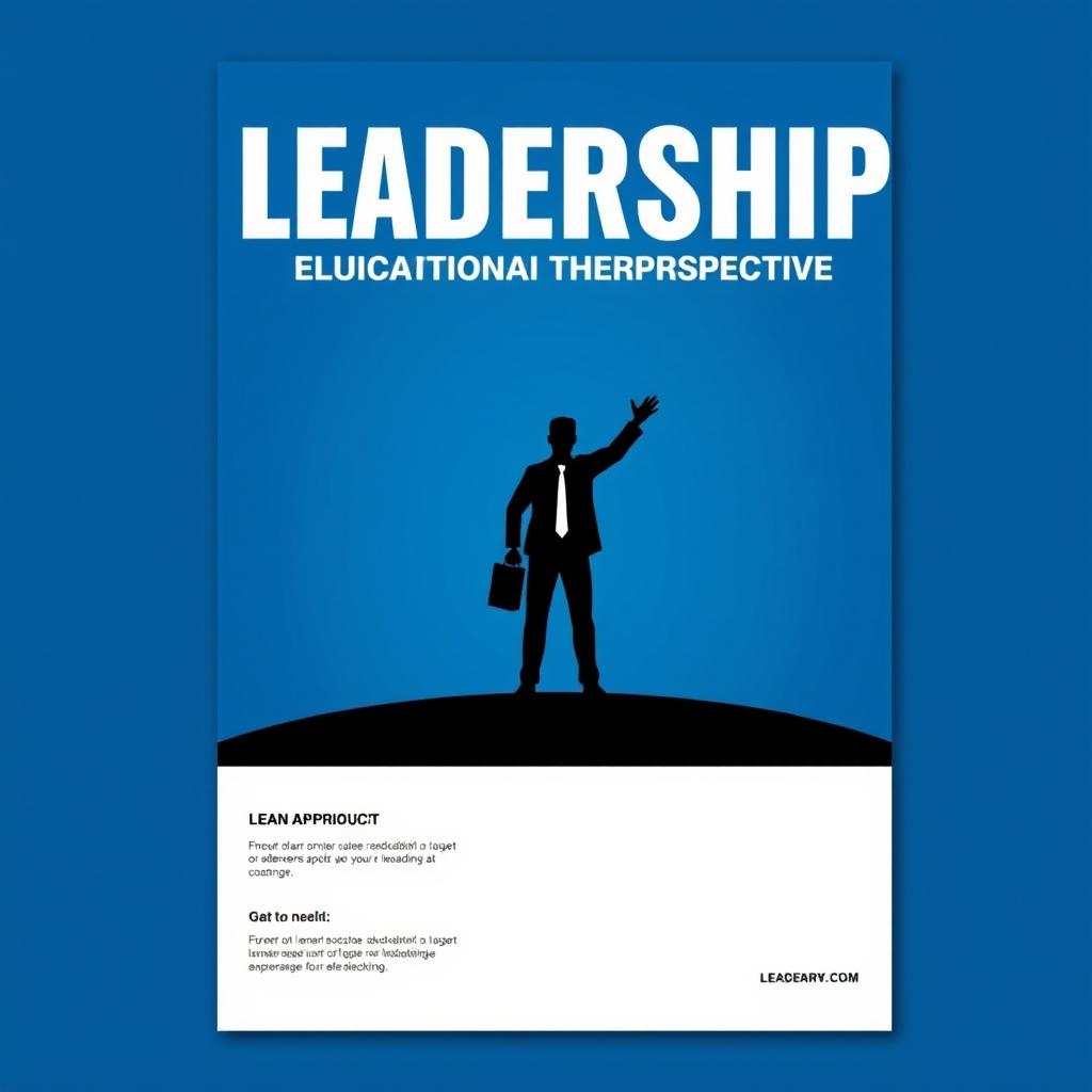 A striking A4 flyer design for the theme "Leadership: Education Perspective"