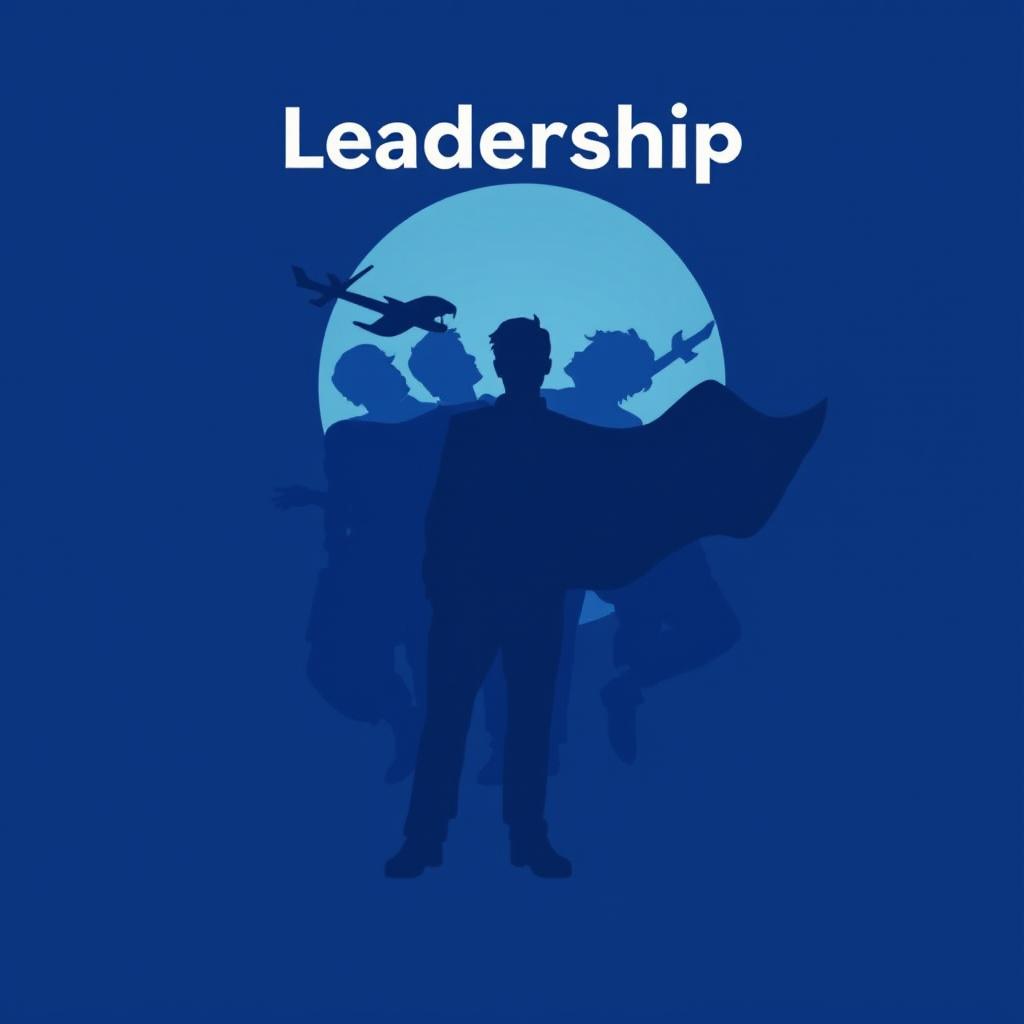 A visually captivating image that symbolizes leadership through an animated silhouette, focusing solely on abstract representation without depicting any specific person