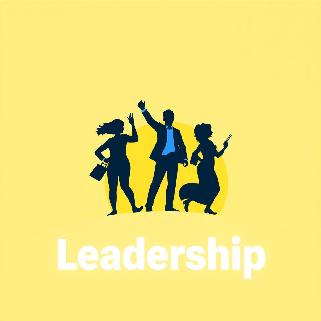 A captivating image representing leadership through an animated silhouette, avoiding the depiction of any specific individual