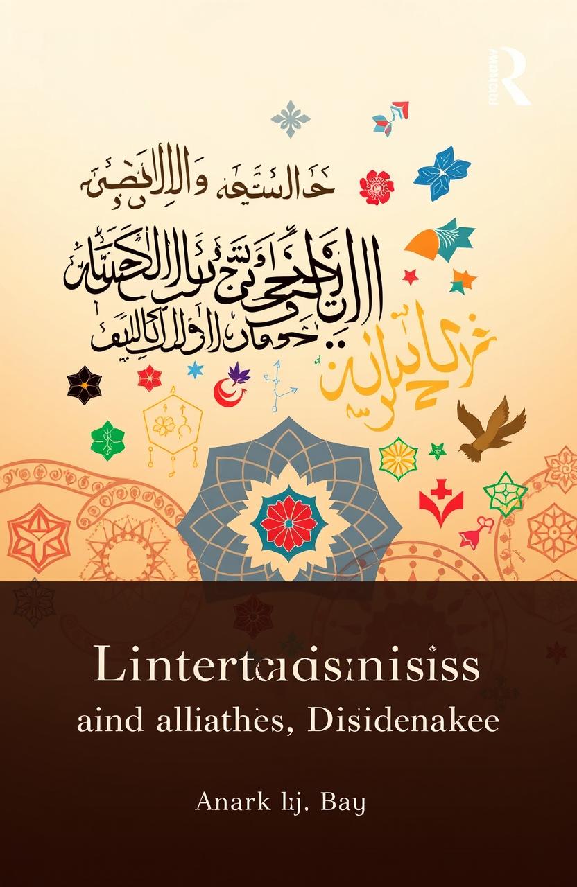 A visually striking book cover that represents the integration of linguistics, culture, and religious discourse