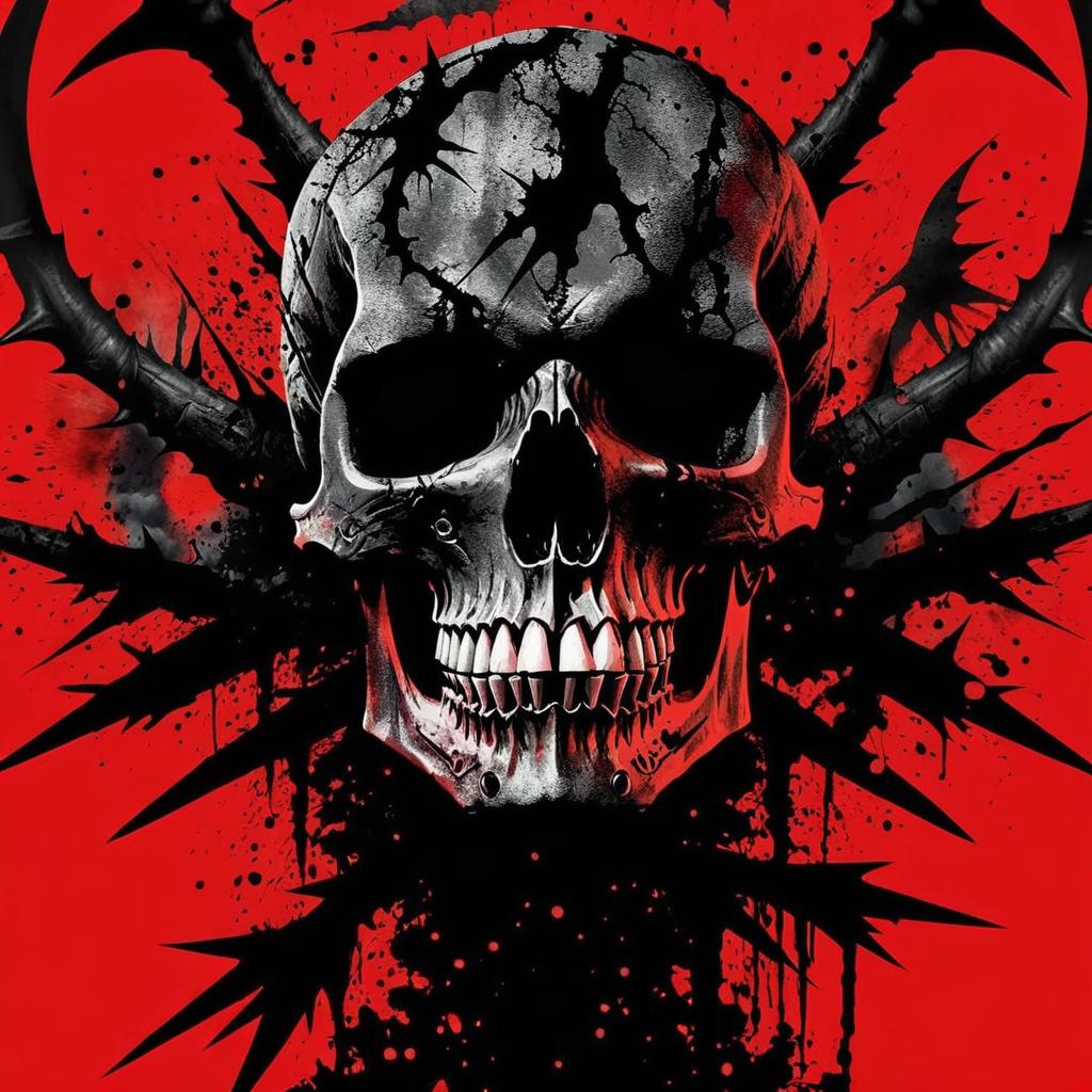 Unlock the Dark: Artistic Skull Illustration