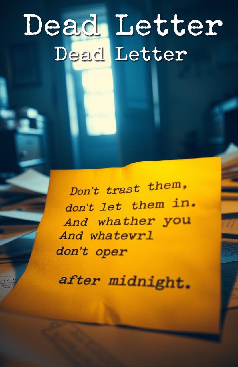 A semi-old letter on a cluttered desk, papers scattered around