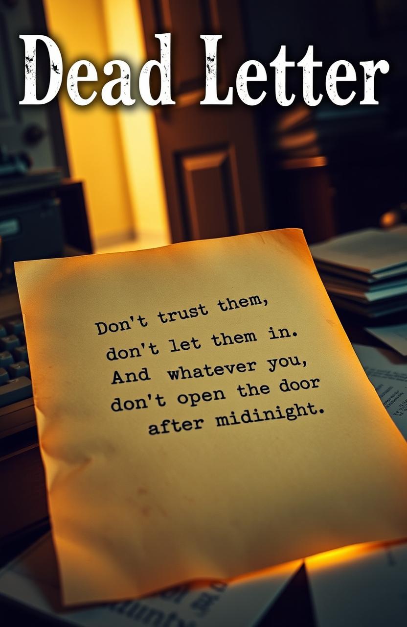 Unearth Stories: A Vintage Letter on a Cluttered Desk