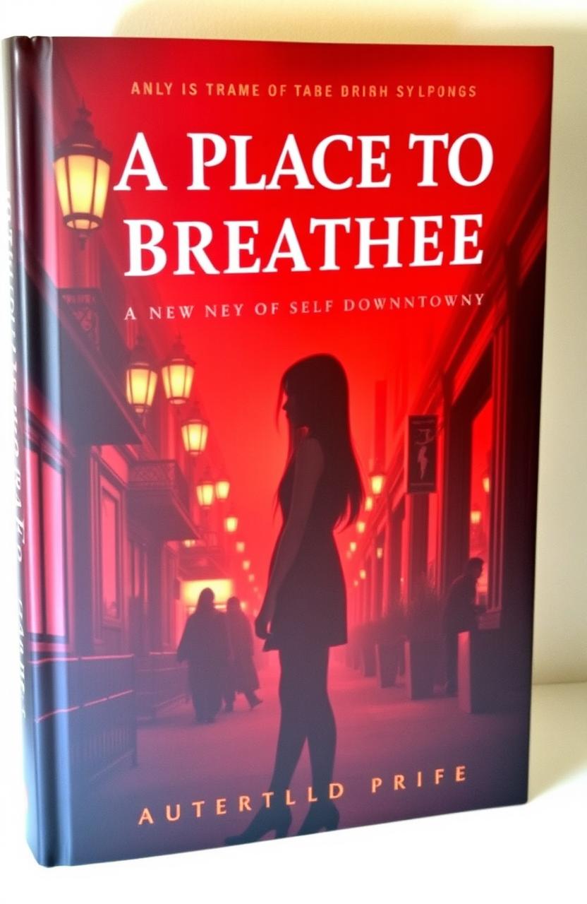A book cover for 'A Place To Breathe' depicting a cozy New York Downtown scene
