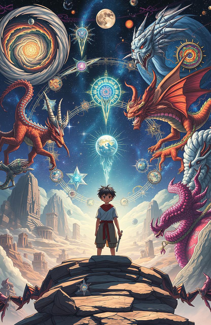 Akira, an ordinary boy, unexpectedly finds himself on a series of trials on the path to becoming a Guardian of the Worlds