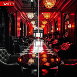 Transform a black and white image into a vibrant, colorful scene, ensuring that every detail is imbued with rich colors that bring it to life