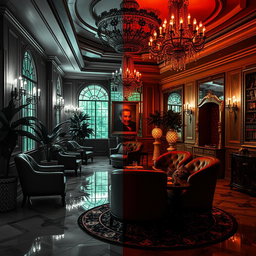 Transform a black and white image into a vibrant, colorful scene, ensuring that every detail is imbued with rich colors that bring it to life